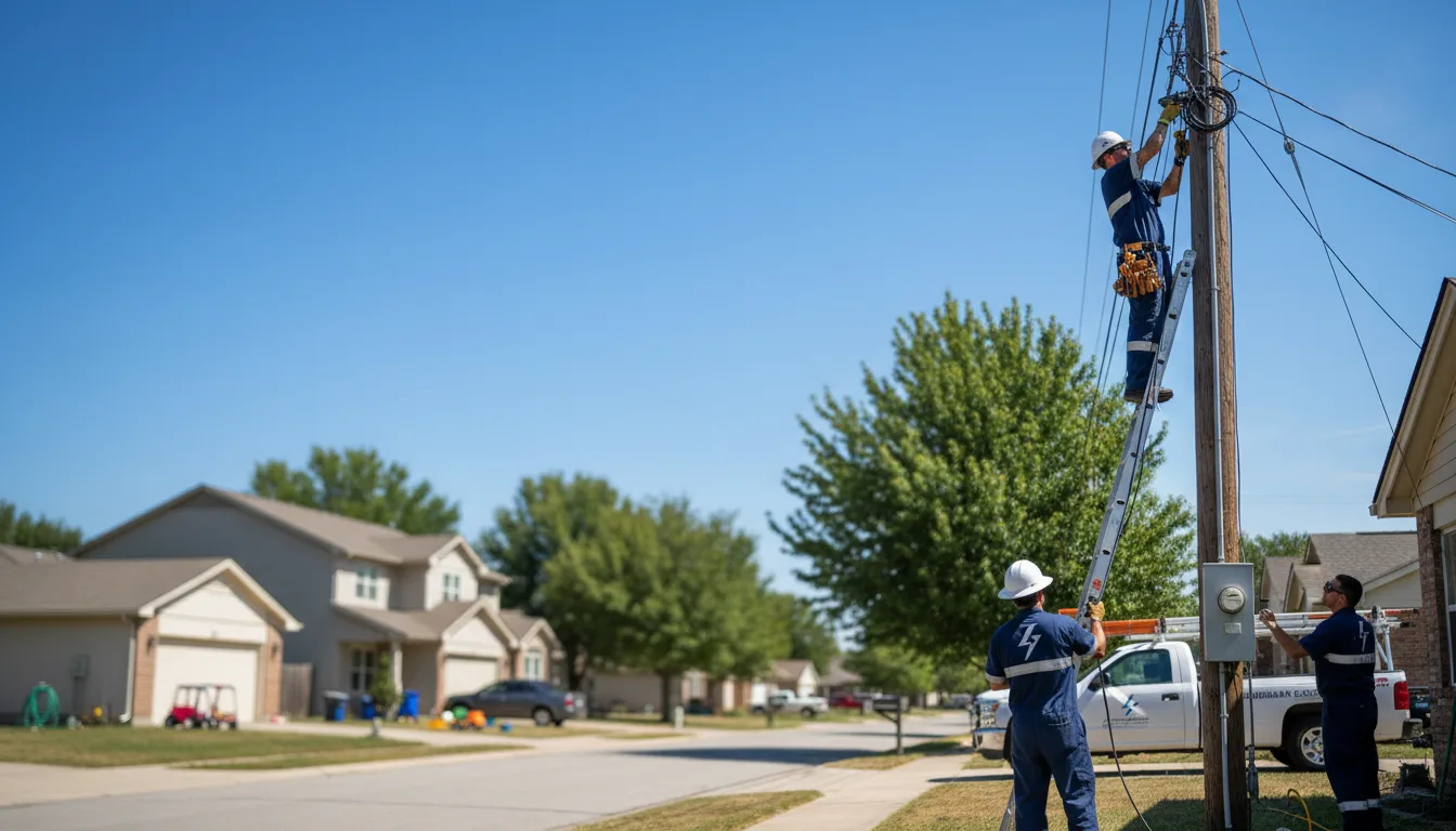 Residential electrician providing installation services in Lebanon, NE